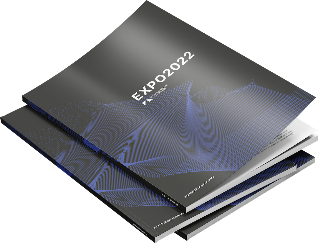 Mockup of the official EXPO2022 magazine